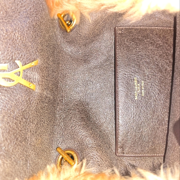 Kate Small YSL Crossbody Bag in Shearling - Picture 9 of 11